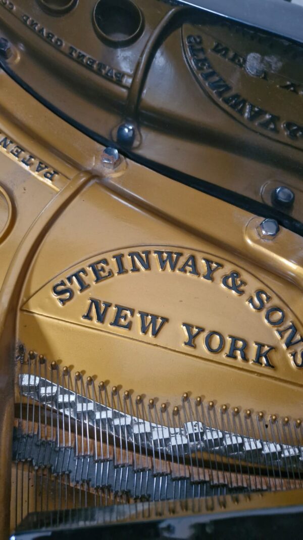 #199015 Piano STEINWAY & SONS Modelo M, Media Cola 188 cm. Largo