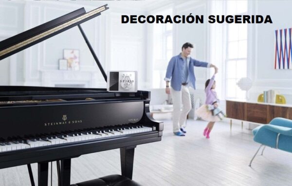 #199015 Piano STEINWAY & SONS Modelo M, Media Cola 188 cm. Largo