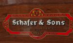 #602453 Piano SCHAFER & SONS Modelo VS-40 Toca solo, Sistema Cassette, Vertical.