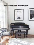 #5912 Piano Media cola marca BALDWIN, Negro Satín Calidad para Exigentes.