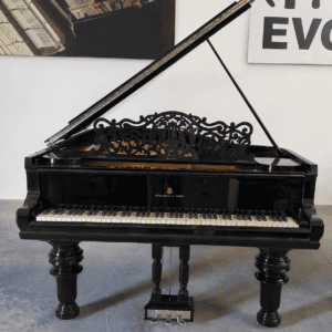 Piano de Cola Steinway & Sons Modelo B negro - detalle del teclado