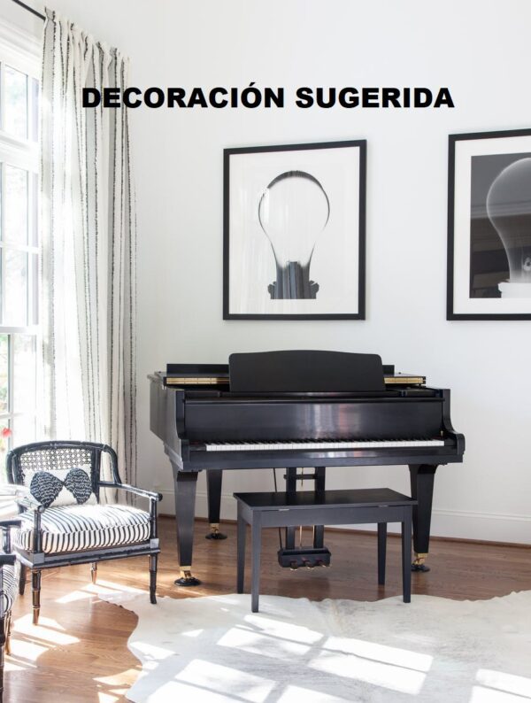 #203196 Piano Media Cola STORY & CLARK Negro Satín.