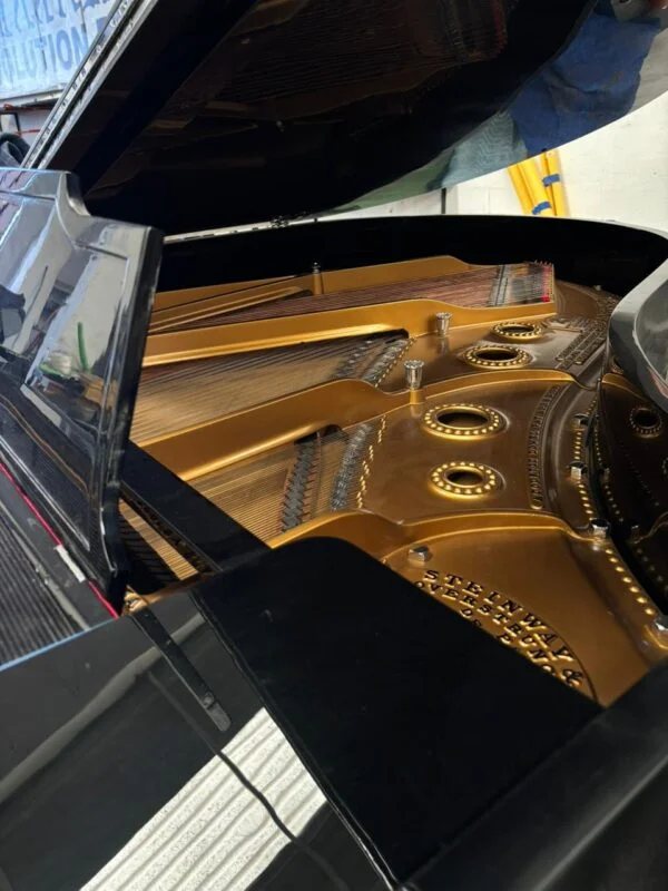 #199015 Piano STEINWAY & SONS Modelo M, Media Cola 188 cm. Largo