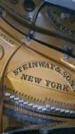 #199015 Piano STEINWAY & SONS Modelo M, Media Cola 188 cm. Largo