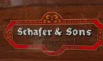 #602453 Piano SCHAFER & SONS Modelo VS-40, Toca solo, Sistema Cassette, Vertical.