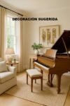 #112603 Piano HARRINGTON 1/4 de Cola, Resonancia distinguida.