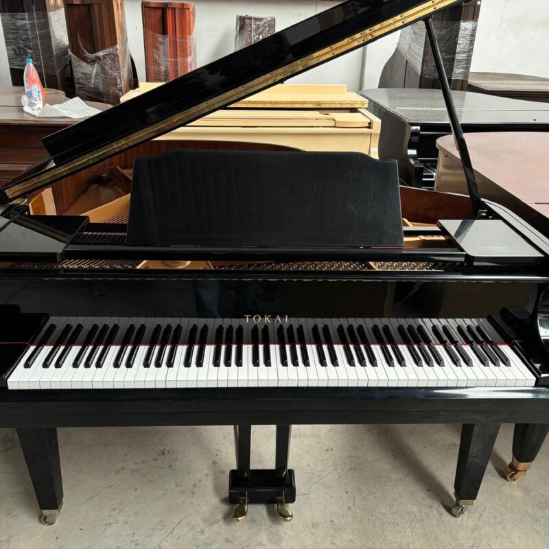 #30764 Piano de Cola TOKAI G-150, Cuarto de Cola 150 cm, Negro Brillante