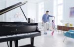 #225246 Piano STEINWAY & SONS, Modelo M, 170 cm de Largo.